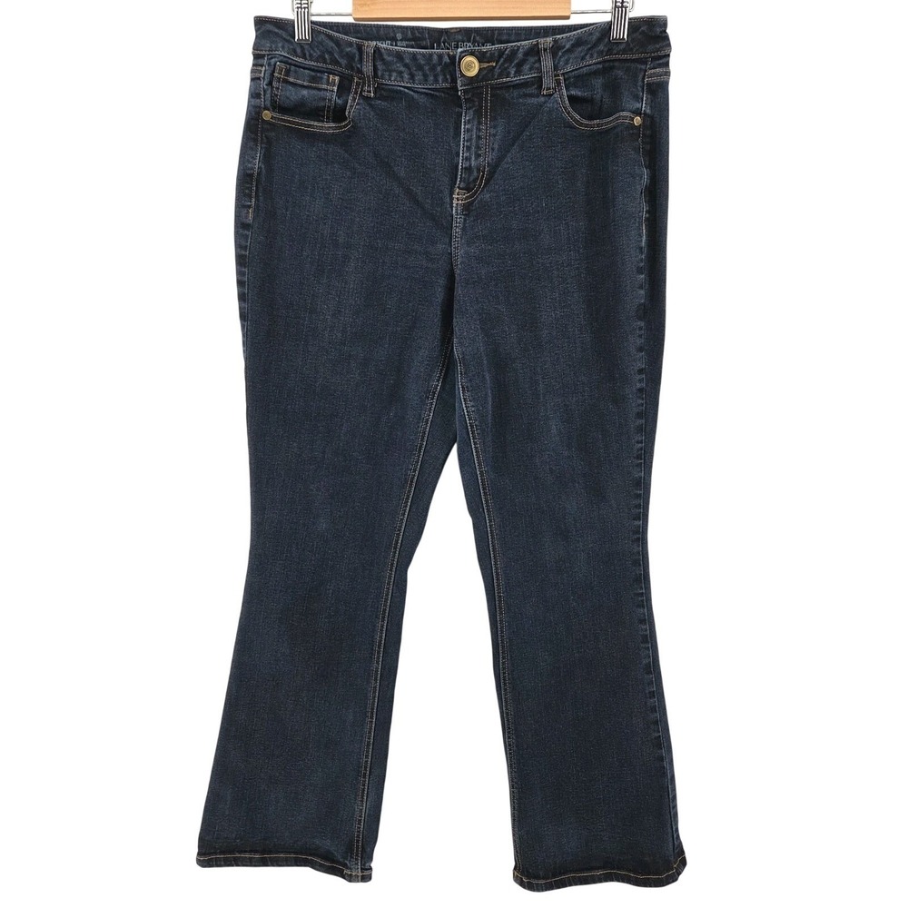 Lane Bryant Genius Fit Bootcut Dark Wash Stretch Denim Jeans Women's 16R